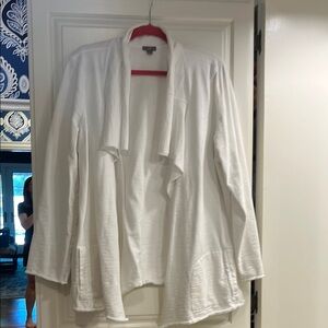 J Jill  White Women's Lightweight Cardigan